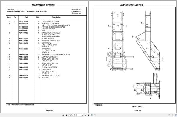 Grove Crane RT760E 224519 Parts Manual 2009 (2)