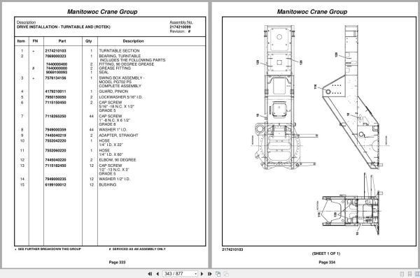 Grove Crane RT760E 225033 Parts Manual 2005 (2)