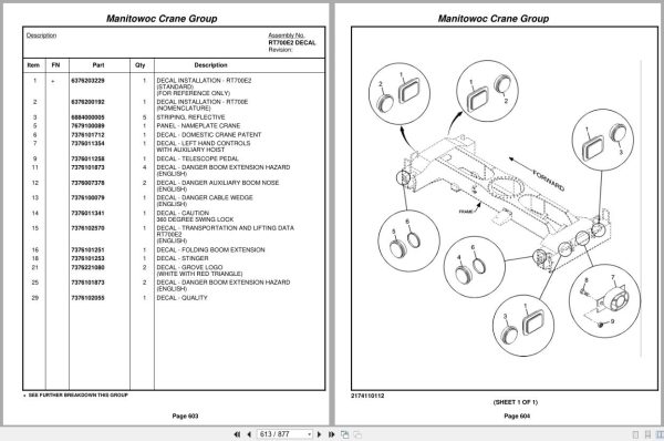 Grove Crane RT760E 225660 Parts Manual 2006 (2)