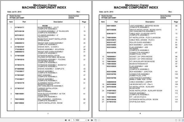 Grove Crane RT760E 225946 Parts Manual 2015 (1)