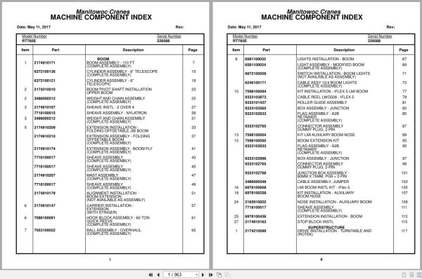 Grove Crane RT760E 226088 Parts Manual 2017 (1)