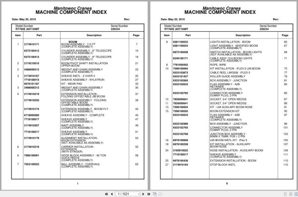 Grove Crane RT760E 226234 Parts Manual 2010 (1)
