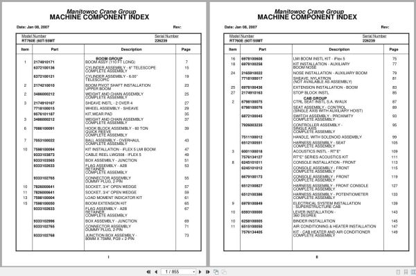 Grove Crane RT760E 226239 Parts Manual 2007 (1)