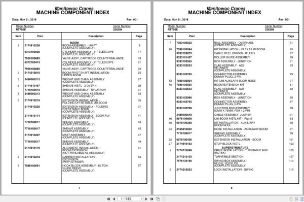 Grove Crane RT760E 226384 Parts Manual 2016 (1)