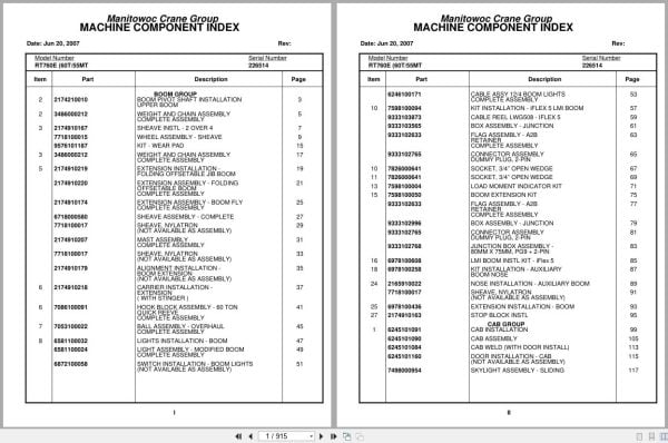 Grove Crane RT760E 226514 Parts Manual 2007 (1)