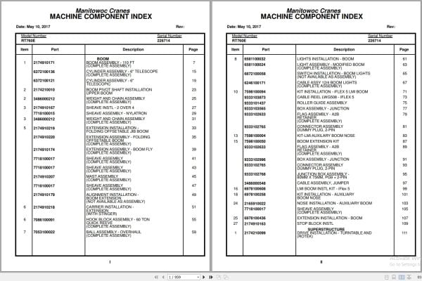 Grove Crane RT760E 226714 Parts Manual 2017 (1)