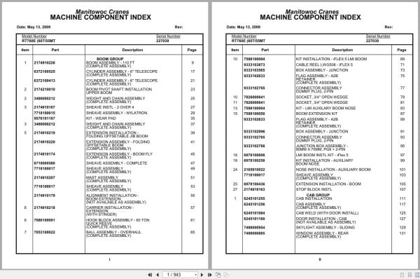 Grove Crane RT760E 227039 Parts Manual 2009 (1)