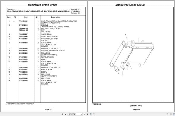 Grove Crane RT760E 227198 Parts Manual 2009 (2)