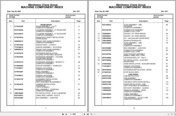 Grove Crane RT760E 227257 Parts Manual 2007 (1)