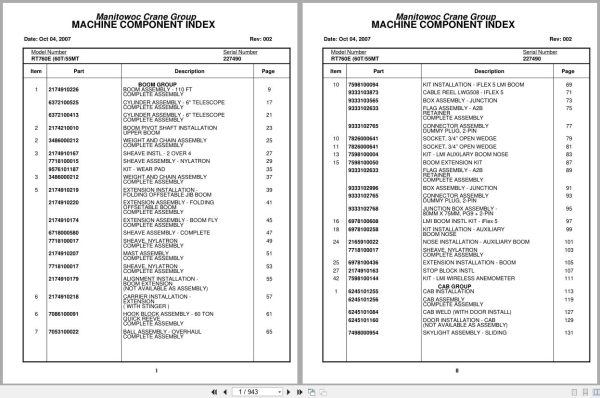 Grove Crane RT760E 227490 Parts Manual 2007 (1)