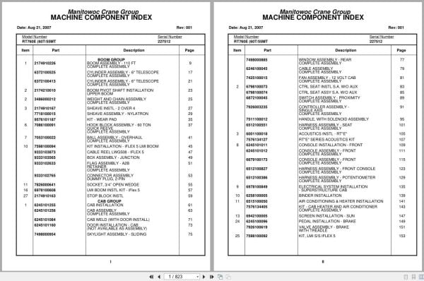 Grove Crane RT760E 227512 Parts Manual 2007 (1)