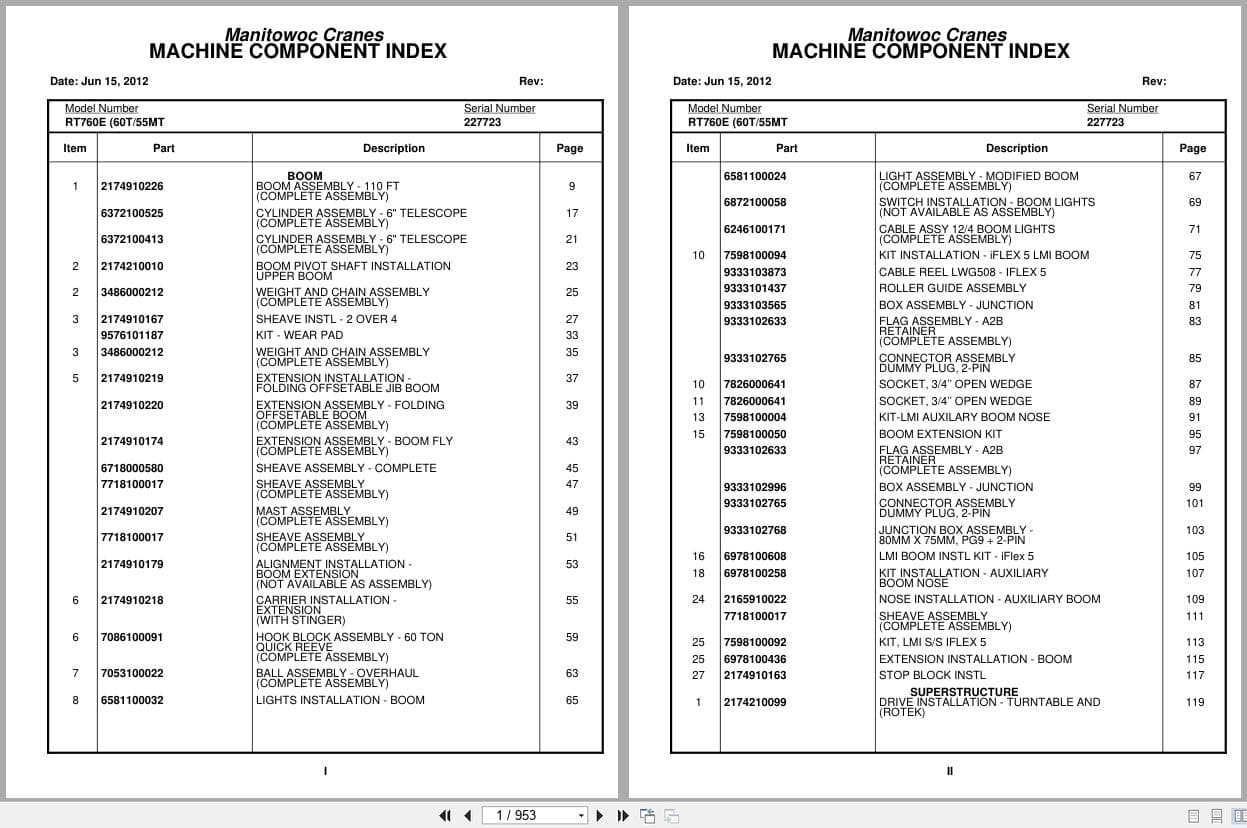 Grove Crane RT760E 227723 Parts Manual 2012 (1)