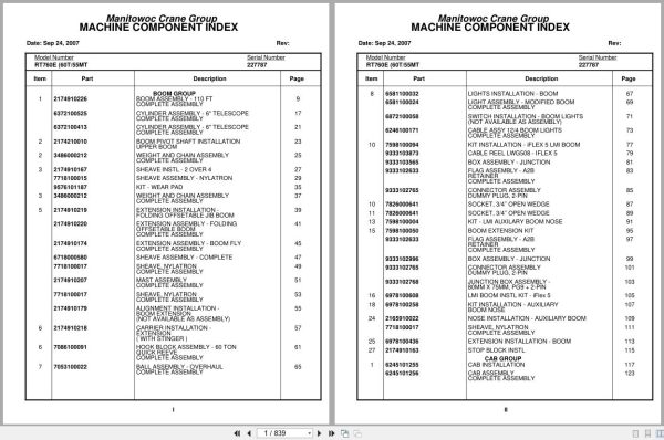 Grove Crane RT760E 227787 Parts Manual 2007 (1)
