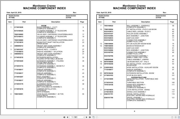 Grove Crane RT760E 227936 Parts Manual 2019 (1)