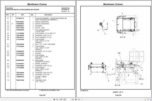 Grove Crane RT760E 228292 Parts Manual 2009 (2)