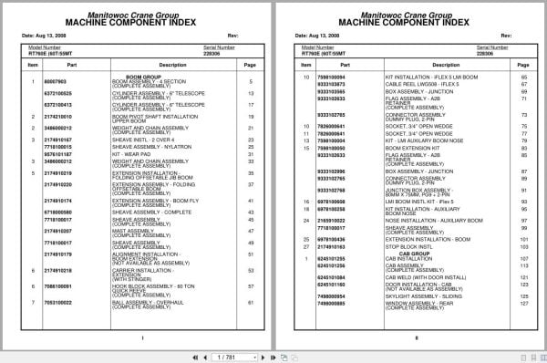 Grove Crane RT760E 228306 Parts Manual 2008 (1)