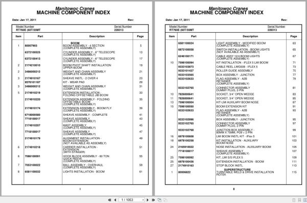 Grove Crane RT760E 228313 Parts Manual 2011 (1)