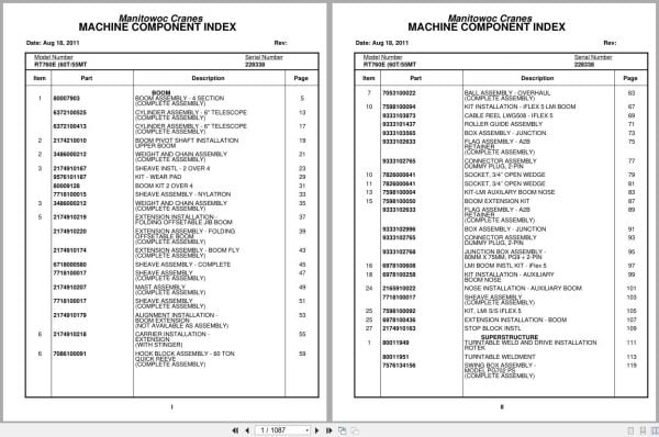 Grove Crane RT760E 228338 Parts Manual 2011 (1)