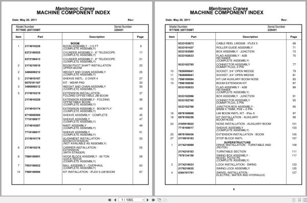 Grove Crane RT760E 228491 Parts Manual 2011 (1)