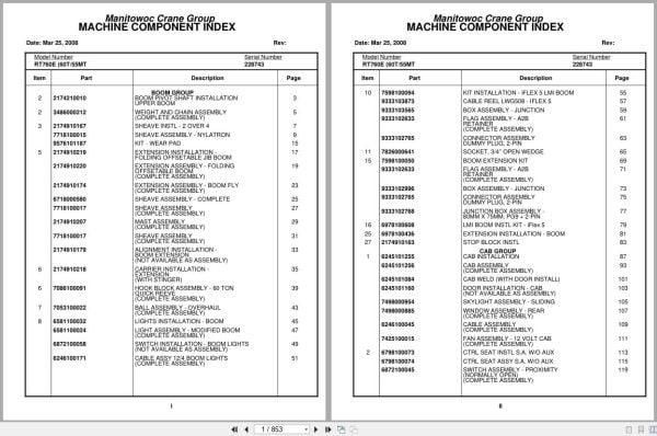 Grove Crane RT760E 228743 Parts Manual 2008 (1)