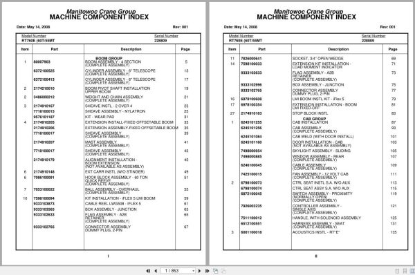 Grove Crane RT760E 228809 Parts Manual 2008 (1)