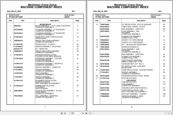 Grove Crane RT760E 228843 Parts Manual 2008 (1)
