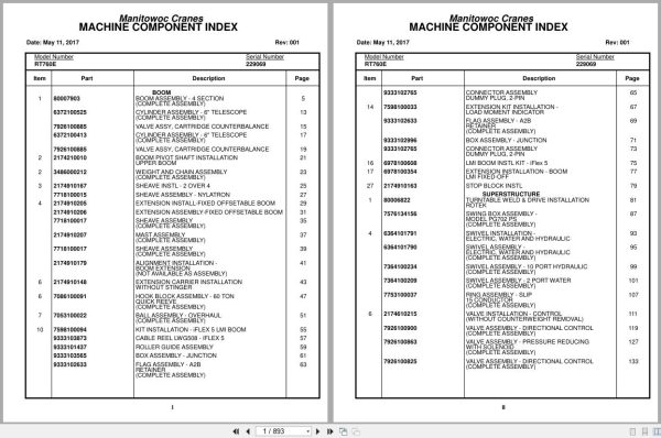 Grove Crane RT760E 229069 Parts Manual 2017 (1)