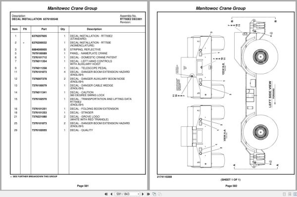 Grove Crane RT760E 229342 Parts Manual 2008 (2)