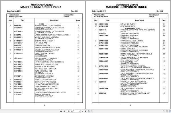 Grove Crane RT760E 229815 Parts Manual 2011 (1)