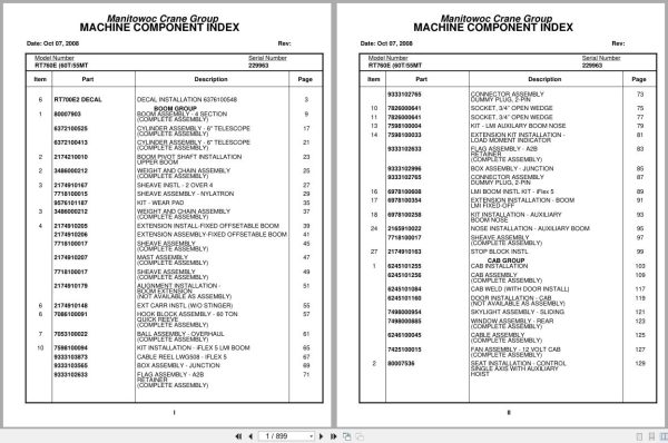 Grove Crane RT760E 229963 Parts Manual 2008 (1)