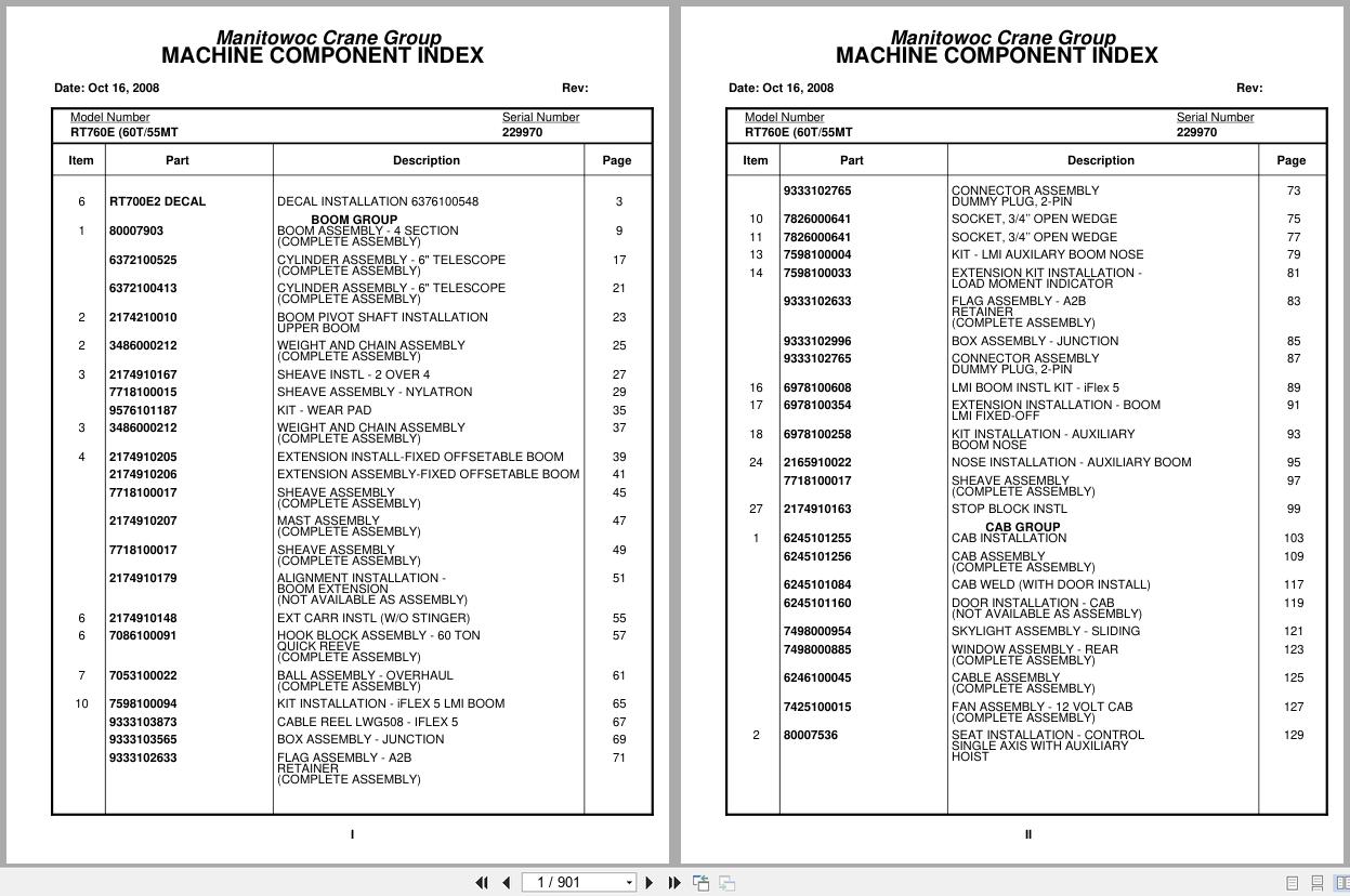 Grove Crane RT760E 229970 Parts Manual 2008 (1)