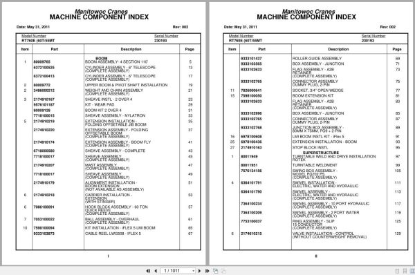 Grove Crane RT760E 230193 Parts Manual 2011 (1)