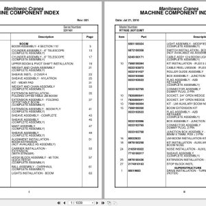 Grove Crane RT760E 231161 Parts Manual 2010 (1)