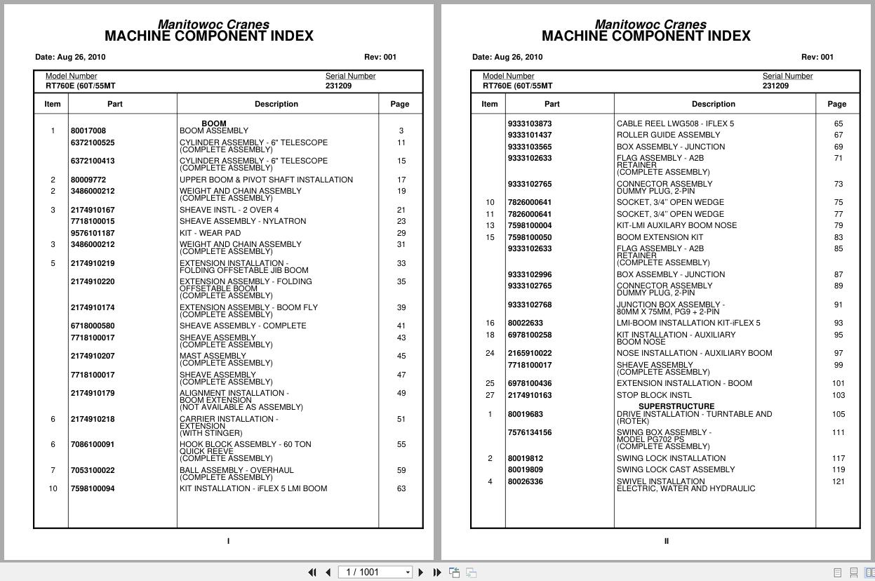 Grove Crane RT760E 231209 Parts Manual 2010 (1)