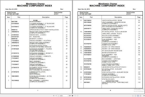 Grove Crane RT760E 231417 Parts Manual 2010 (1)