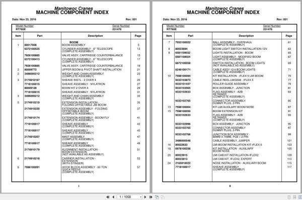 Grove Crane RT760E 231476 Parts Manual 2016 (1)