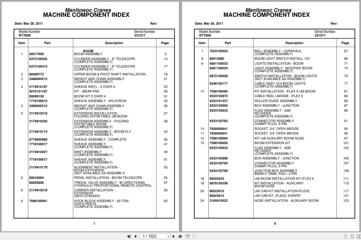 Grove Crane RT760E 231517 Parts Manual 2011 (1)