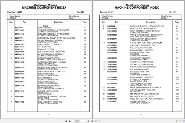 Grove Crane RT760E 231651 Parts Manual 2011 (1)