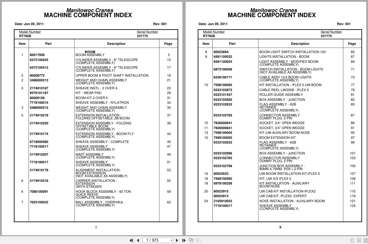 Grove Crane RT760E 231775 Parts Manual 2011 (1)