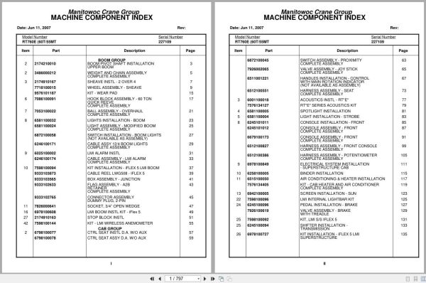 Grove Crane RT760E3 227109 Parts Manual 2007 (1)