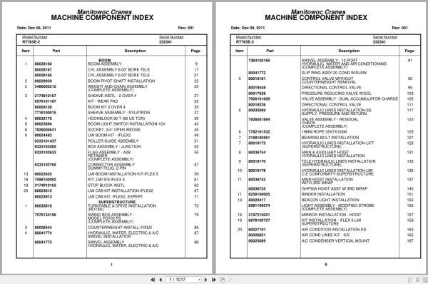 Grove Crane RT765E 2 232341 Parts Manual 2011 (1)