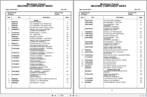 Grove Crane RT765E 2 232450 Parts Manual 2012 (1)