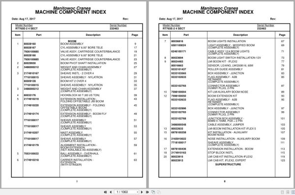 Grove Crane RT765E 2 232463 Parts Manual 2017 (1)