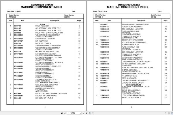 Grove Crane RT765E 2 232493 Parts Manual 2012 (1)
