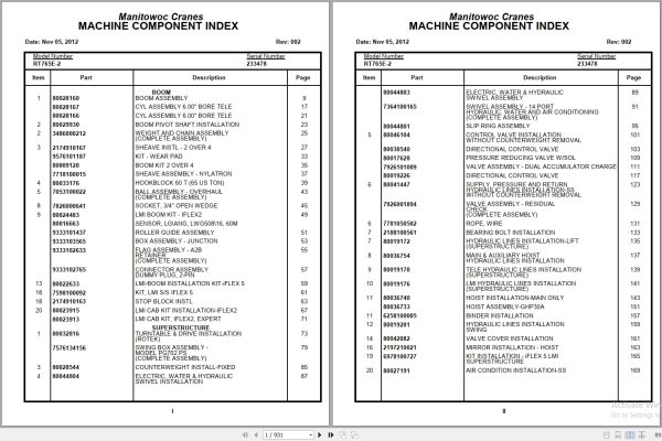 Grove Crane RT765E 2 233478 Parts Manual 2012 (1)