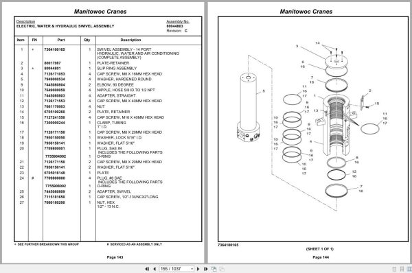 Grove Crane RT765E 2 233605 Parts Manual 2012 (2)