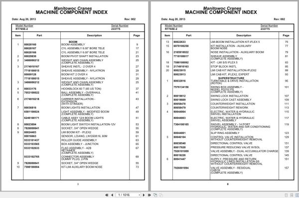 Grove Crane RT765E 2 233775 Parts Manual 2013 (1)