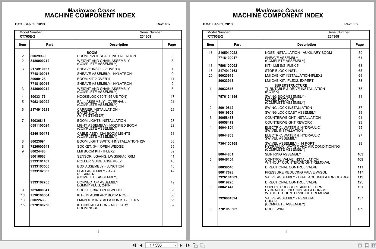 Grove Crane RT765E 2 234308 Parts Manual 2013 (1)