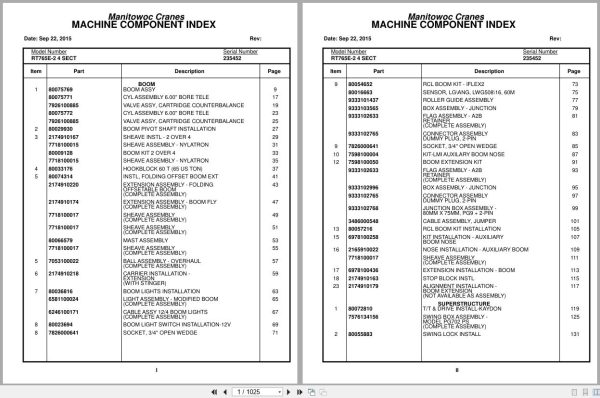 Grove Crane RT765E 2 235452 Parts Manual 2015 (1)