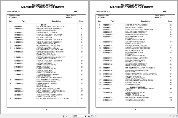 Grove Crane RT765E 2 280076 Parts Manual 2013 (1)